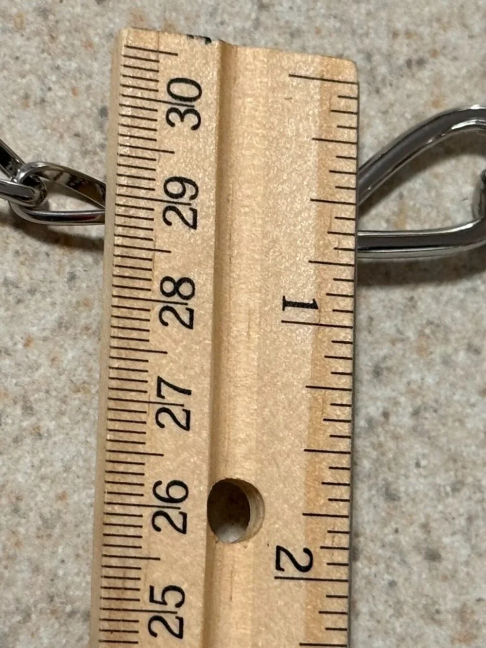 Chico's Silver Chain Metal Belt Eternity Knot Link Gorgeous Marked
